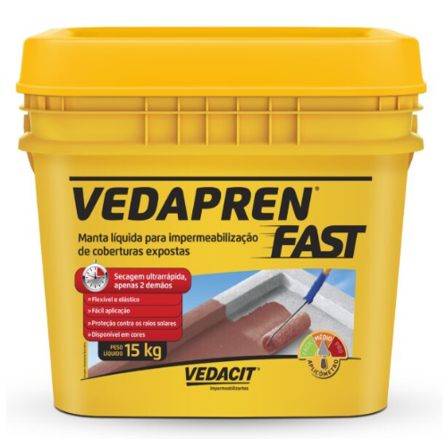 Impermeabilizante Vedapren Fast Branco de 15Kg Otto Baumgart